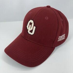 Oklahoma Sooners OU Hat Adjustable Structured Tan 2004 Baseball Cap Vintage